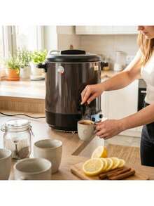 CAMRY Electric Pasteurizer, Preserving Pot, Multi-Function Water Boiler - 28L, LCD Display, 30-100C, Timer 1-180min, Stainless Steel - EU E Type Plug(220-240V) - View 1