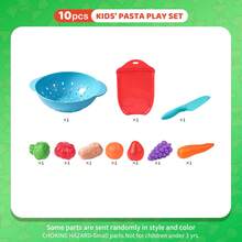 Parent-Child Interactive Realistic Western Kitchen Toy Set, Kids Pasta & Steak Cooking Role Play Game, Sliceable Fruits & Vegetables, Realistic Noodles & Ingredients, Complete Pot & Tableware Set, Recreates The Full Cooking Process - Multicolor - View 10