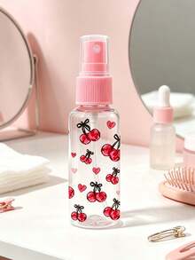 Clear Spray Bottle With Cherry Bow Pattern,Perfume Refillable Bottle,Multi-Functional Fine Mist Spray Bottle,Portable Decanting Bottle Container - Multicolor - View 9
