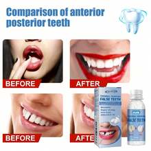 EELHOE 60ml/2pcs Tooth Decoration Fragrance-Free Movie Makeup False Teeth Modifier, Fashionable Easy To Use, Dental Beauty - Multicolor - View 4