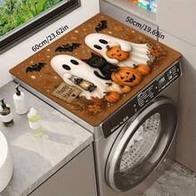 1pc Halloween Ghost Pattern Kitchen Absorbent Drying Mat, Fun Horror Style, Suitable For Halloween, Autumn Kitchen Countertop, Dining Table, Coffee Machine And Party Decoration - Multicolor - View 9