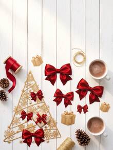 Christmas Holiday Decoration, Window Static Glass Sticker, Butterfly And Bow, Happiness, Christmas, Home Christmas Decor, Room Decoration, Halloween Decoration, Kitchen Decoration, Home Decor And Accessories, Christmas Tree, Christmas Decoration - 1 Pc - View 4