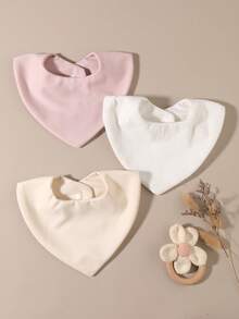 3pcs/Set Baby Bibs, Pretty Decorative Bibs For Baby Girls, Newborn Gift, Baby Gift - Multicolor - View 5