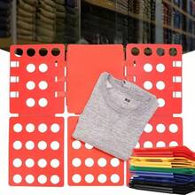 1pc Home Quick Folding Board, Black Foldable Clothes Organizer, Time-Saving Effortless Clothing Folding Tool, T-Shirt Shirt Short Sleeve Quick Shaping Storage Tool, Home Closet Organization, Seasonal Clothing Sorting Folding Storage Accessory - Multicolor - View 1