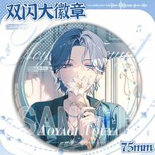 2026 1pc 2D Anime Music Character 75mm Holographic Button Badge, Collectible Pin For Backpack Bag Decor, Back-To-School Gift, Birthday Gift For Anime Fans - Multicolor - View 14