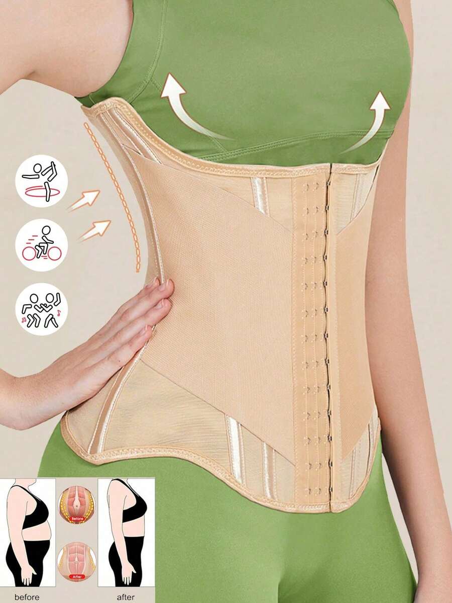 1 Pc Waist Trainer Body Shapewear Women's Corset Women Tummy Slimming Sheath Woman Flat Belly Girdle Waist Belt Corset Girdles Shaper - Apricot - View 1