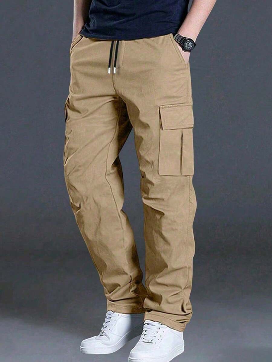 High-Visibility Pants - Khaki - View 1