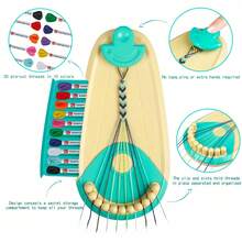 Friendship Bracelet Making Kit Toy, Suitable For 6-12 Years Old Girls, Handmade, Includes Rope Maker, Children's Jewelry Set, Teen Girls DIY Bracelet, Travel Activity Set, Birthday Halloween Thanksgiving Christmas Children's Toy Gift - Multicolor - View 4