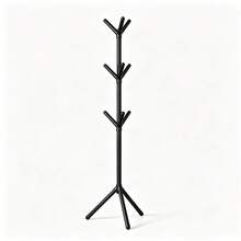 Coat Rack. A Modern, Minimalist Coat Rack Featuring A Tree-Branch Design. This Freestanding Unit Is Suitable For The Bedroom; It Is A Space-Saving, Floor-Standing Solution Ideal For Organizing Items Such As Hats, Scarves, And Handbags. - Multicolor - View 11