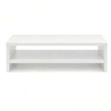 1pc White Laptop Stand, Computer Monitor Riser, Desktop Storage And Organizer Rack, Space-Saving Desktop Riser With Bottom Storage Space, Can Hold Laptop, Keyboard And Office Essentials, Suitable For Home Office, Study, Students And Professionals - Multicolor - View 9