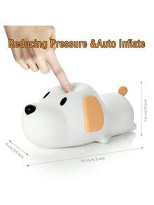 1pc USB Rechargeable Silicone Touch Sensor Cartoon Night Light - Soft Animal Shaped Lamp (Adjustable Brightness) Suitable For Bedroom, Dorm And Stress Relief - Multicolor - View 11