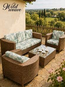 1pc Tropical Rainforest Leaf Print Milk Silk Sofa Cover, High Elasticity Dust-Proof Removable Washable All-Season Sofa Slipcover, Suitable For Patio, Garden, Poolside And Multiple Occasions, Single Piece Sold Not Set Sofa Protector - Multicolor - View 5
