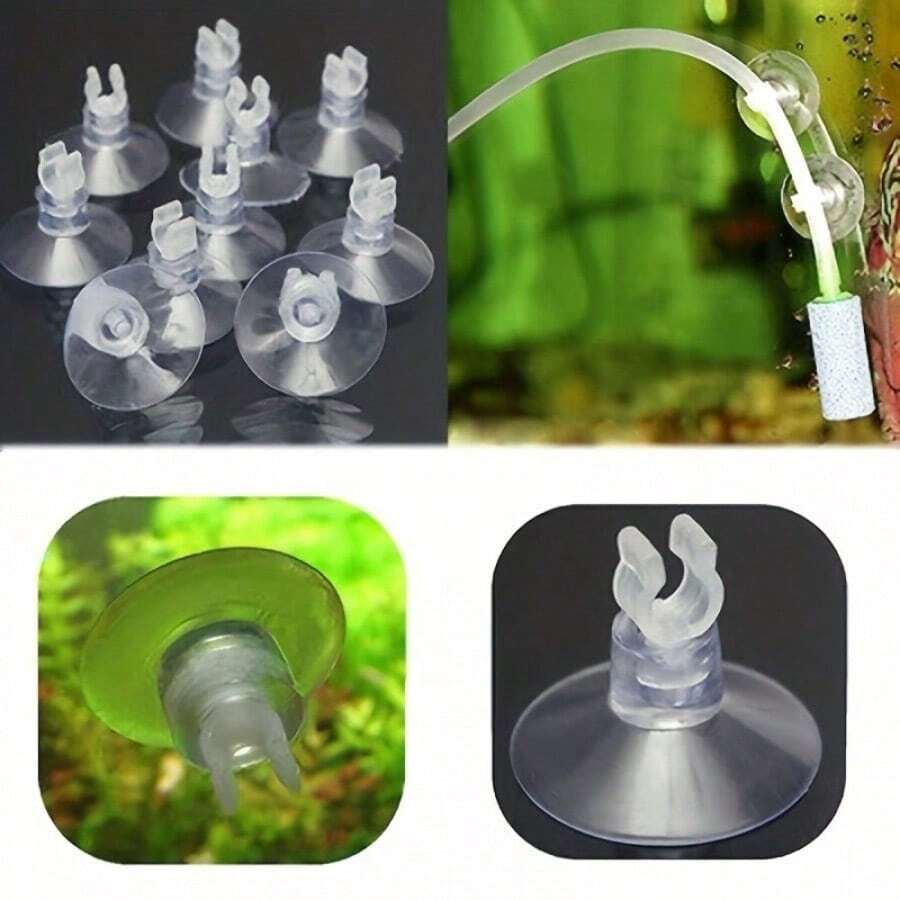 10pcs Aquarium Air Pump Hose Suction Cups, Aquarium Accessories - Aquarium Stand - View 1