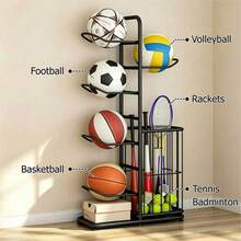 1PCS 5/7 Tier Storage Rack Holder Organizer Football Basketball Ball Volleyball Basket Stand - 5-tier - View 3