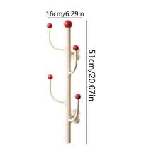 No-Drill Wall-Mounted Coat Rack, Bedroom Clothes Hanger, Office Living Room Home Wall-Mounted Clothes Rack, Behind-Door Storage Hooks - Multicolor - View 5