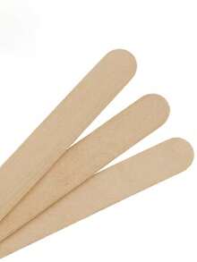 1/50/100/150pcs Handmade Wooden Sticks/Popsicle Sticks, Natural Wooden Popsicle Sticks/Candy Sticks/Popsicle Sticks, Suitable For DIY Crafts, Suitable For Various Ice Creams, Multi-Functional, Easy To Use And Effective Popsicle Sticks - Multicolor - View 6