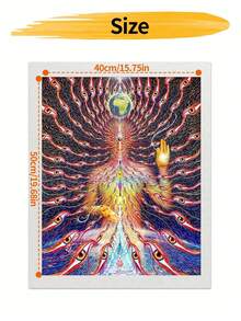 DIY Surreal Cosmic Entity Earth (Frameless 8x12 / 16x20 Inches) Paint By Numbers Kit (Acrylic) Arts & Crafts For Adult Beginners, Home Wall Decor, And Creative Holiday Gift Ideas For Living Room - Sets - View 9