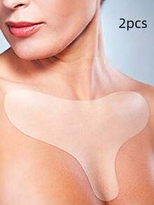 1pc Reusable Silicone Transparent Chest Patch, Fine Line Prevention Patch, Facial Skin Care Chest Patch, Beauty Personal Care Tool, Skin-Friendly Chest Patch, Chest Wrinkle Patch, Self-Adhesive Overnight Chest Patch, Revitalize Skin - Multicolor - View 15