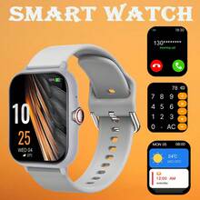 Unisex Smartwatch With Comfortable Silicone Strap, Supports Making And Receiving Calls, Message Notifications, Music Control, Alarm, Remote Camera, 180mAh Battery, 1.83-Inch Full-Screen Touch Display, Compatible With Android And IOS Systems, - View 17