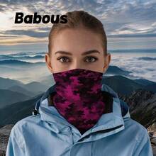 Babous Neck Gaiter Face Mask, Breathable Multi-Functional Neck Warmer Face Cover, Elastic Outdoor Headwear For Cycling, Running, Fishing, Sports Activities For Men & Women - Multicolor - View 3