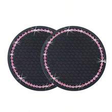 2pcs Multifunctional Car Cup Holder Anti-Slip Silicone Pad Cup Holder Mat Car Interior Decoration Accessories Best-Selling Gift - A - View 11