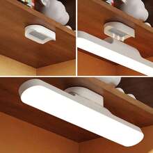 1pc 30cm/11.81 Inch LED Cabinet Light, Touch Activated, Adjustable Brightness, 3 Color Settings, USB Charging Light Strip, LED Bedside Lamp, Suitable For Mirrors, Kitchens, Wardrobes, Bedside Tables, Desks - A - View 9