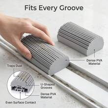1 Set Cleaning Dusting Sponge Wet Tool, Reusable Household Sponge Duster, Magic Dust Removal Sponge, Suitable For Cleaning Blinds, Glass, Baseboards, Vents, Mirrors, Window Tracks - Multiple Styles - View 4