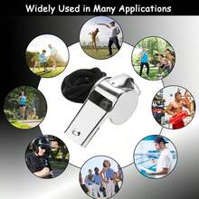 1pc/3pcs/5pcs Durable Metal Whistle, Crisp And Loud Sound, No-Ball Design, Suitable For Sports, Coaching And Outdoor Adventure, Stainless Steel Material, Polished Surface, High Sound Quality - Multiple Styles - View 7