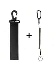 1-2Pcs Kayak Paddle Leash Set, Coiled Paddle Safety Leash With Paddle Strap And Carabiner Clips, Adjustable Anti-Loss Kayak Accessories For Canoe Boat Water Sports ﻿ - Multicolor - View 12