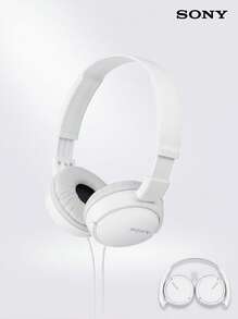 Sony Headphone Over-Ear MDR-ZX110AP Berkabel, Desain Ringan dan Dapat Dilipat, Bantalan Kepala Lembut untuk Pemakaian Jangka Panjang, Dilengkapi Mikrofon, Kualitas Panggilan Jernih, Cocok untuk Kantor dan Belajar, Warna Putih, Antarmuka 3.5mm - Putih - View 5