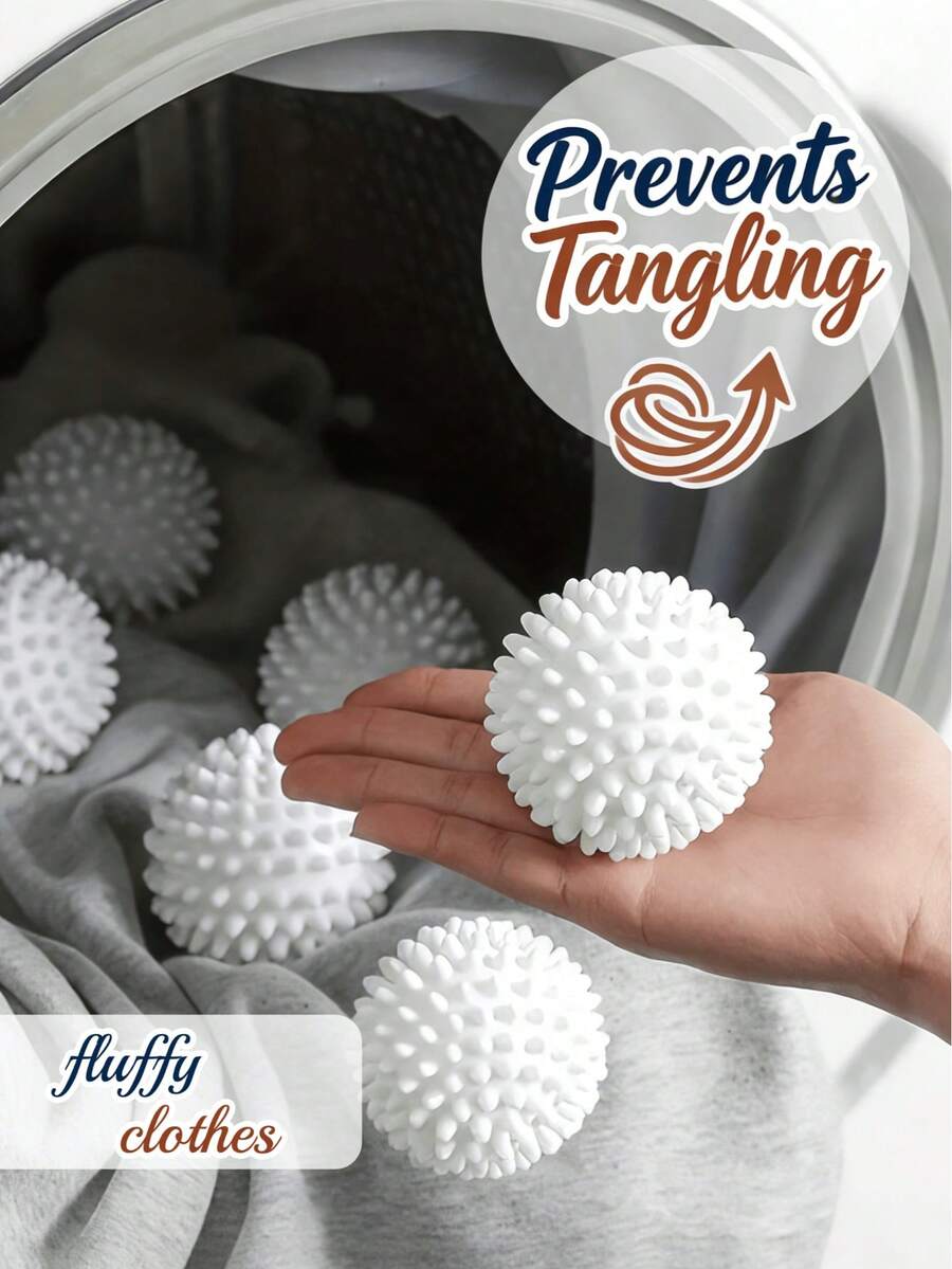 Reusable Laundry Ball Set - Removes Lint, Wrinkles, Prevents Tangling, Softens Clothes, No Electricity Needed, Also Suitable As Pet Supplies, Pet Toys, Washing Machine Accessories, Laundry Tools, For Home, Hotel, Laundry Room Use, Cleaning Tools