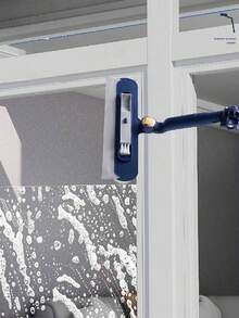 This 47.24-Inch Long 3-In-1 Window Cleaning Tool Set Includes A Multi-Functional 360-Degree Rotating Household High-Rise Window Scraper (Mop Clip And Air Freshener Are Also Sold Separately). - Splicing Rod Rotating Type - View 9