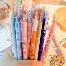 1Pc/50pcs Luxury Stationery Set, Student Aesthetic Stationery Combination, Includes Large Capacity Pencil Case, Morandi Color Neutral Pens, Mechanical Pencils, 13-Color Highlighter Pens, Sticky Notes, Multi-Functional Office And Study Supplies, Essential Gift For New Year/Christmas/Back To School - Multicolor - View 5