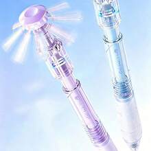 1/2支 Hobby 旋翼點擊中性筆 0.5mm ST 筆尖 黑墨水筆，趣味旋轉筆，快乾順滑書寫學生考試筆組，創意翼風車筆頂設計，可旋轉玩耍紓壓，3段可調模式，書寫時放鬆解壓，充滿樂趣，0.5mm 細 ST 筆尖，出墨均勻順滑，書寫不卡墨，字跡整潔清晰，舒適書寫手感 - A - 查看 3