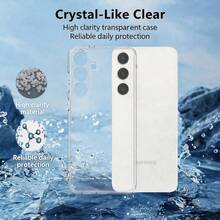 2pcs Transparent Four-Corner Airbag Shockproof Anti-Drop Phone Protective Case, TPU Gel Rubber Ultra-Thin Durable Soft Skin Protector With Precise Cutouts, Compatible With Samsung S23/S24/S25/S26 Ultra Plus FE Phone Protection Set - Clear - View 11