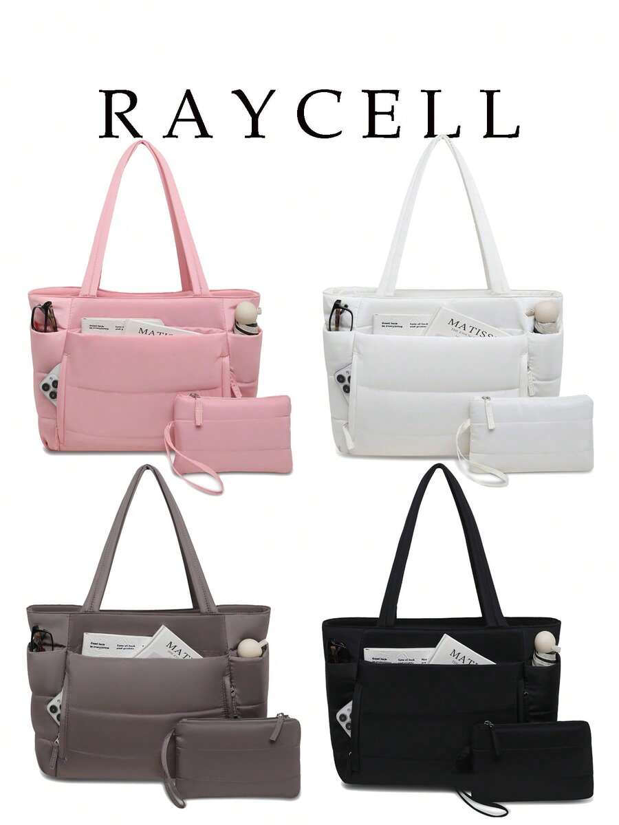 Women's Lightweight Fluffy Tote Bag, Suitable For Travel, Work, Beach, Gym, Shopping, School And Office Use - Multicolor - View 1