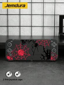 1 قطعة غطاء حماية لجهاز ألعاب Switch 2 بتصميم شبكة عنكبوت وشوك داكن، يأتي مع زوج واحد من أغطية عصا التحكم بتصميم جمجمة، متوافق مع Switch 2 الجديد (2025)/Switch NS/Switch OLED، غلاف TPU ناعم، غطاء حماية عالمي لوحدة التحكم، إكسسوارات ألعاب Switch، حقيبة تخزين، مضاد للسقوط والانزلاق والخدش - متعدد الألوان - مشاهدة 7