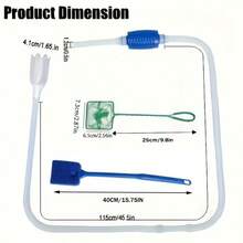 3PCS Aquarium Cleaning Tool Set, Fish Tank Cleaning Brush Set, Home Fish Tank Water Change Cleaning Maintenance Tools - Multicolor - View 4