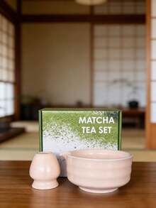 Set Teh Matcha 5 Buah, Termasuk Mangkuk Matcha, Pengocok Matcha, Cangkir Matcha, Batang Pengaduk, Sendok Teh, Set Mangkuk Teh, Alat Persiapan Matcha, Alat Pembuatan Makanan Penutup dan Minuman, Kotak Hadiah Gaya Jepang, Set Pengaduk Matcha Matsudai, Hadiah untuk Pecinta Matcha - Berwarna merah muda - View 16