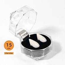 Set 4 Pasang Taring Vampir, Tersedia 4 Ukuran, Taring Vampir Halloween - Taring Resin Putih Tajam Realistis, Cocok untuk Kostum Halloween, Zombie, Setan, Pesta Gotik - Aksesori Taring Vampir Wanita yang Dapat Dipakai Sepanjang Tahun, Desain Minimalis, Pengerjaan yang Indah, Aksesori Cosplay Horor, Bahan Tahan Lama, Penting untuk Penggemar Cosplay - MultiWarna - View 11