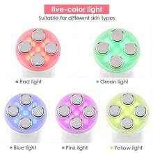 New Mini Facial Beauty Device, LED Skin Rejuvenation Massage Stick, Facial Skin Care Massager, LED Photon Skin Rejuvenation Device, USB Rechargeable Home Beauty Instrument For Face And Neck, Battery Capacity: 400mAh - White - View 4