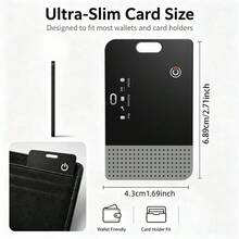 RSH Kartu Pelacak Pintar Sistem Ganda, Kompatibel dengan Apple Find My & Find Hub, Tahan Air IP68, Pengisian Daya Nirkabel, Ultra Tipis, Bluetooth, Tag Pencari Anti-Hilang untuk Dompet, Koper, Paspor - MultiWarna - View 11