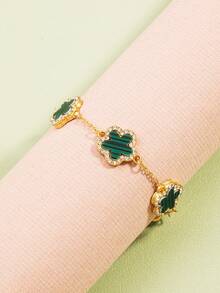 Five-Leaf Clover Bracelet, Four-Leaf Clover Bracelet, Versatile Lucky Personalized Daily Bracelet Jewelry - Style 2 - View 2