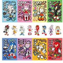 8pcs/6PCS Cartoon Theme Puzzle Toy, Fun Parent-Child Interactive Puzzle, Comes With Rich DIY Sticker Materials, Complete The Puzzle And Use Stickers For DIY Creation Simultaneously, Effectively Enrich Home Entertainment Options, Suitable For Family Joint Participation Experience, Highly Playable, Fits Family Leisure, Also Can Be Used As Fun Small Gifts For Halloween And Christmas Party Distribution - Multicolor - View 2