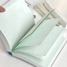 1pc Candy Color Thick Diary Notebook, 400 Pages Large Capacity Student Aesthetic Journal, Office, Diary, Planner, Notes, Travel, Sketching And Stationery - Diary Notebook - View 7