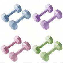 Multi‑Color Dumbbells With Polygon Anti‑Roll Design And Comfortable Grip. Weight Markings Are Clear. Ideal For Home Body Shaping, Arm And Shoulder Workouts, And Home‑Based Strength Training. - Random Color - View 10
