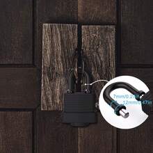 2pcs Heavy Duty Outdoor Padlocks With Keys, Waterproof Cover, Steel Lock Body With Keys, Weather-Resistant Extra Long Lock Body Anti-Rust, Brass Lock Body, Suitable For Boats, Fishing, Ships, Fences, Homes, Gardens, Doors, Garages - Red - View 9