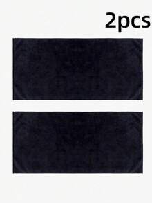 Black Dry Hair Towel Salon Towel 13.3x29 Inches, Ultra-Fine Microfiber Hair Towel, Suitable For Gym, Bathroom, Spa Use And Home Beauty Care - Black - View 10