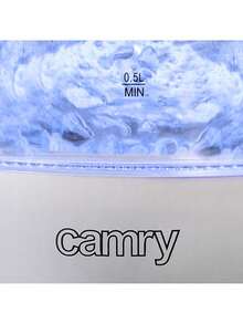 CAMRY Glass Electric Kettle, Glass Tea Kettle, 1.7L Water Kettle - LED Illumination, Boil-Dry Protection, Auto Shut-Off, White - EU E Type Plug(220-240V) - View 10