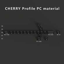 مجموعة أغطية مفاتيح PC شفافة بتصميم سيف حرفي، بروفايل Cherry لمفاتيح MX الميكانيكية، لوحة المفاتيح غير مشمولة - مشاهدة 22